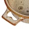 Hello Honey® 9.1" Reactive Glaze Design Stoneware Brie Baker with Bamboo Canapé Spreader Knife